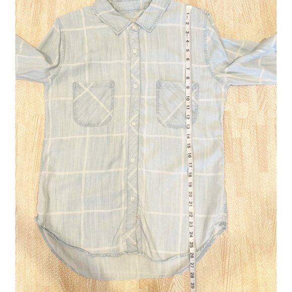 Rails Carter Watercolor Grid Button Down Shirt Size Medium - Picture 8 of 8